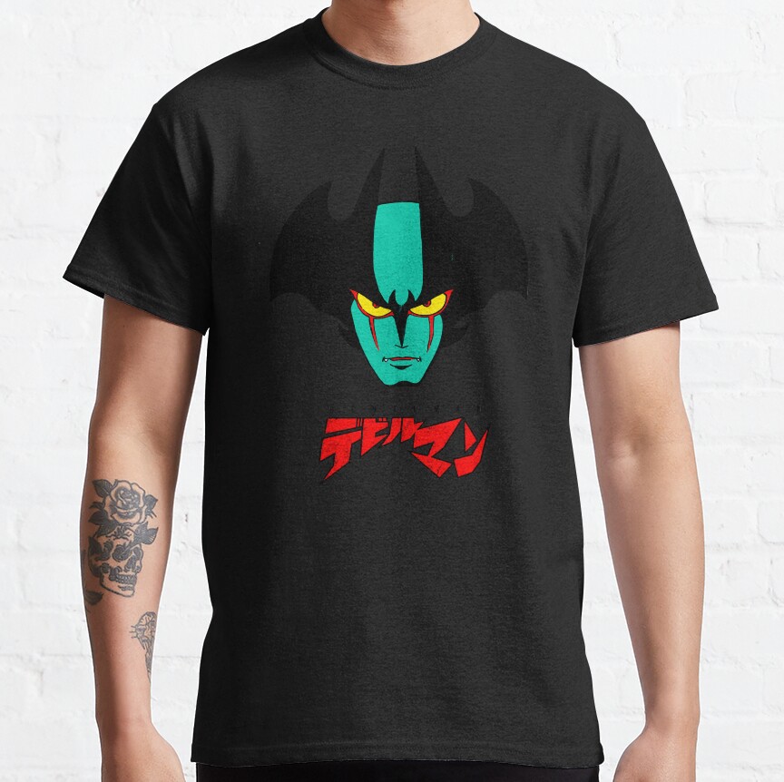 002B Devilman Head New T-Shirt - Image 8