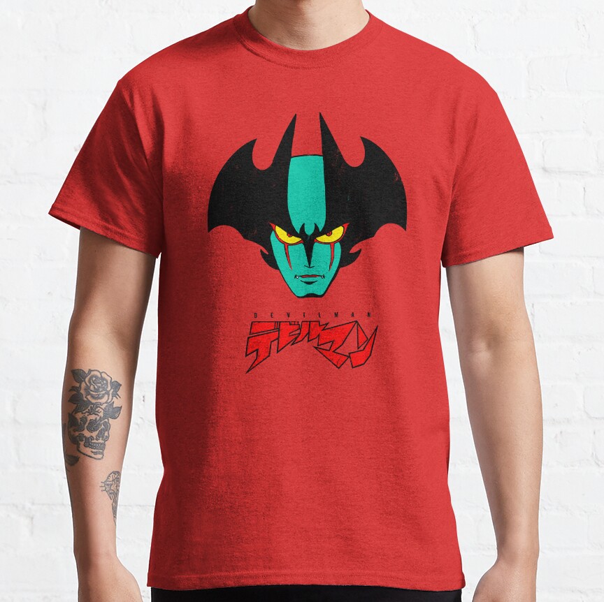 002B Devilman Head New T-Shirt - Image 2