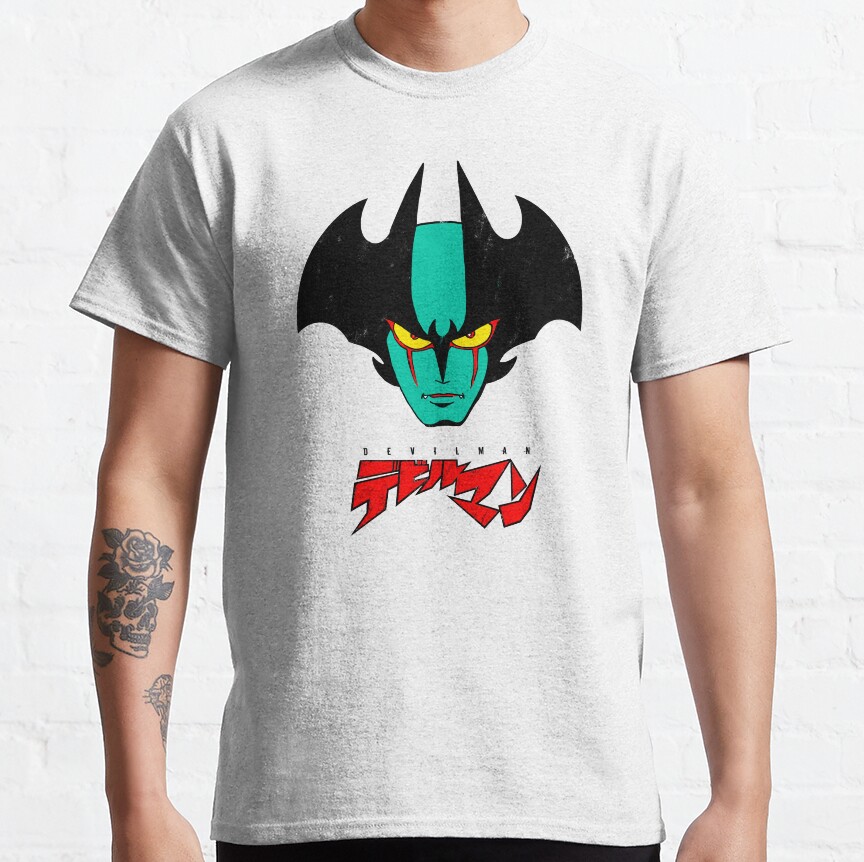 002B Devilman Head New T-Shirt - Image 4