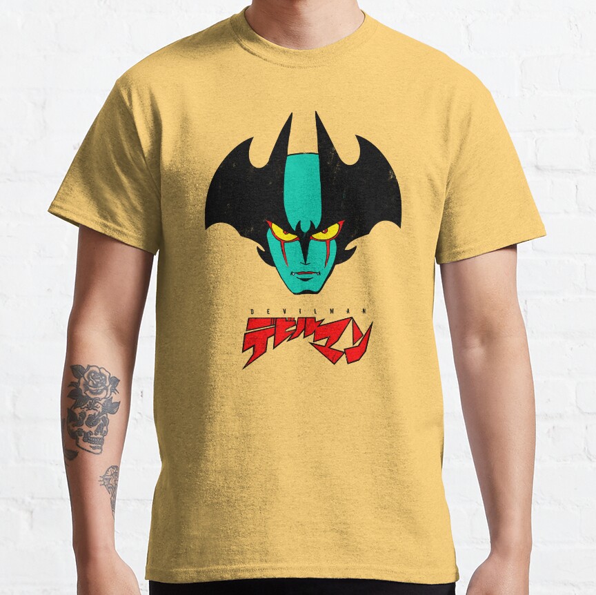 002B Devilman Head New T-Shirt - Image 6