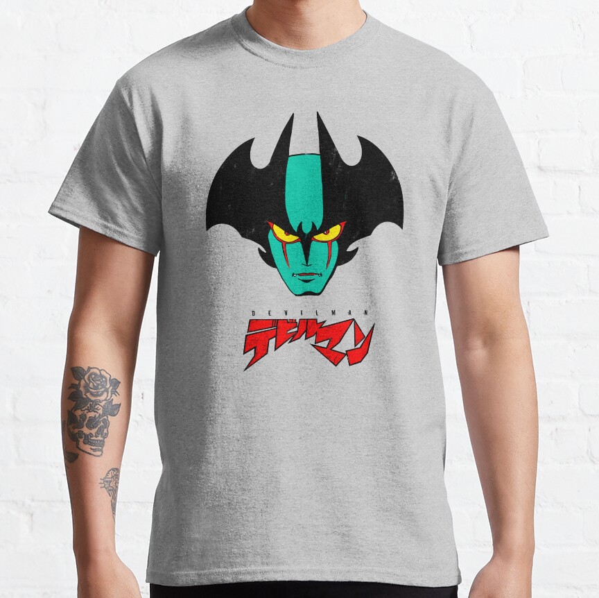 002B Devilman Head New T-Shirt - Image 7